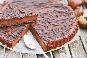 Gaštanový cheesecake s čokoládou